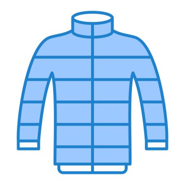 Kışlık ceket ikonu. vektör illüstrasyonu