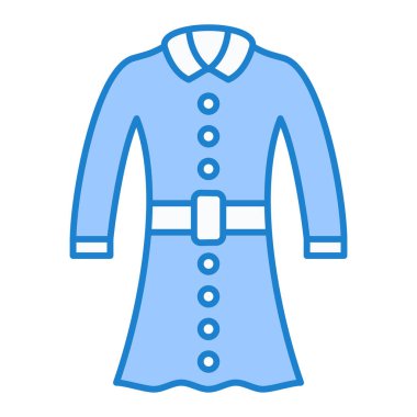 Kıyafetler. Web simgesi basit illüstrasyon