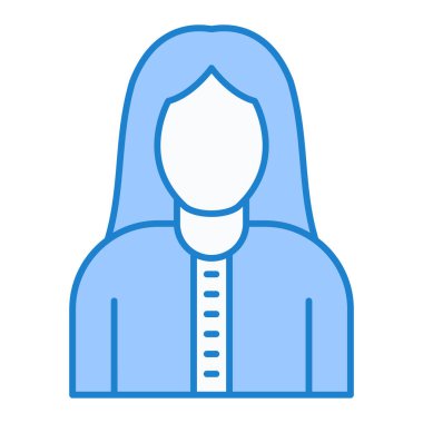 avatar. Web simgesi vektör illüstrasyonu