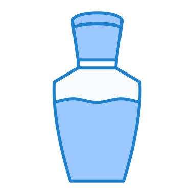 Beyaz arka planda spa şişesi ikonu. vektör illüstrasyonu