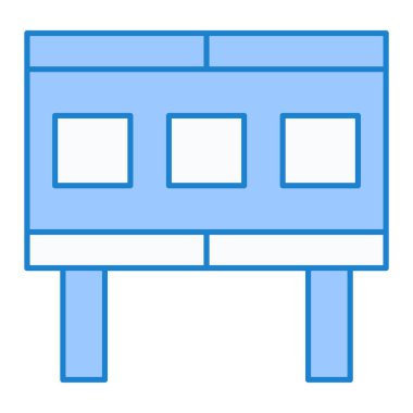 Yol simgesi vektör illüstrasyonu