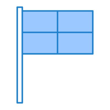 İrlanda vektör illüstrasyonunun bayrağı