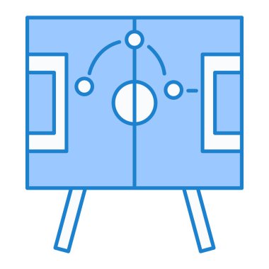 Bir futbol simgesinin vektör illüstrasyonu