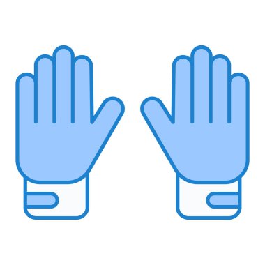 Eldiven simgesi vektör illüstrasyonu