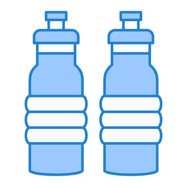 Şişe ikonu vektörü. İnce çizgi işareti. izole edilmiş sınır sembolü çizimi