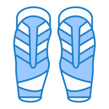 Parmak arası terlik ikonu. Beyaz arkaplanda spor ayakkabıları vektör çizimi