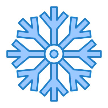 kar Tanesi simgesi vektör çizimi