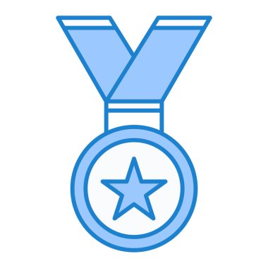 Madalya. Web simgesi basit illüstrasyon