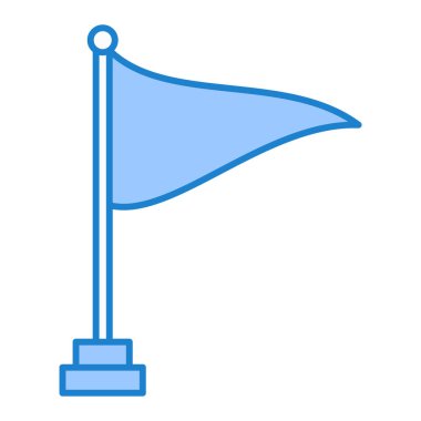 bayrak ikonu vektör illüstrasyonu