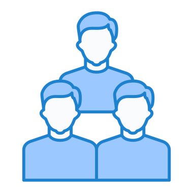 Takım. Web simgesi basit illüstrasyon