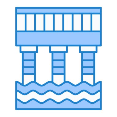 Su tankı ikonu. Web için cankurtaran ısıtıcı vektör simgelerinin özet çizimi