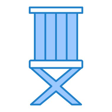 Sandalye. Web simgesi basit illüstrasyon