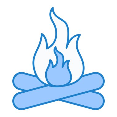 ateş alevi simgesi vektör illüstrasyon tasarımı