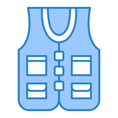 Yelek. Web simgesi basit illüstrasyon