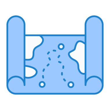 Bir havlu simgesinin vektör illüstrasyonu