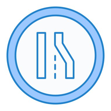 Yol simgesi, vektör illüstrasyonu