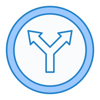 Yol simgesi, vektör illüstrasyonu