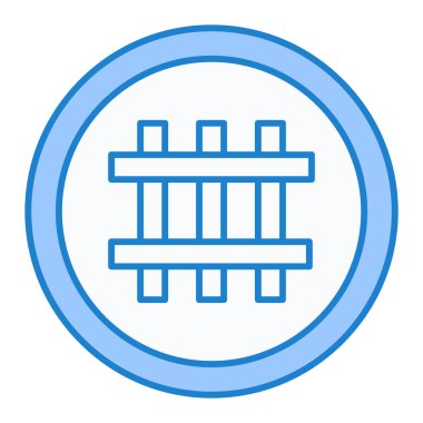 Demiryolu simgesi vektör illüstrasyonu