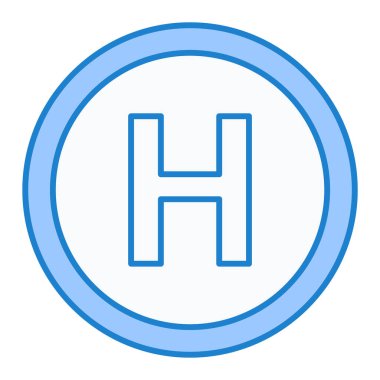 Hastane Simgesi Vektör İllüstrasyonu