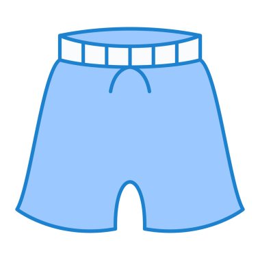 Web ve mobil için mavi çizgi simgesi