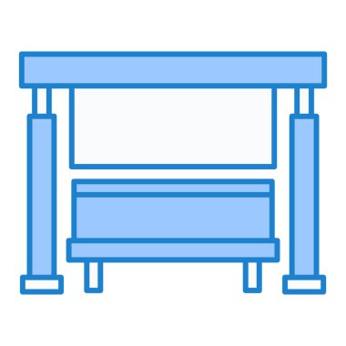 bank ikonu vektör illüstrasyonu