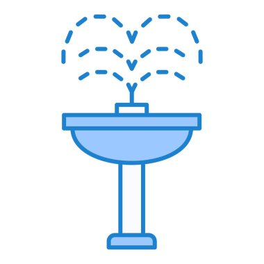 Bir su musluğu simgesinin vektör çizimi