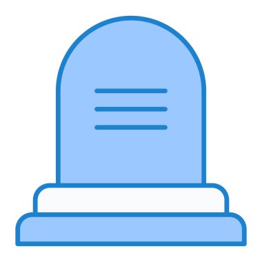 Mezar taşı. Web simgesi basit tasarım