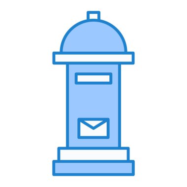 Posta kutusu. Web simgesi basit illüstrasyon