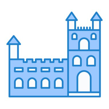 Kale kulesi. Basit resimleme