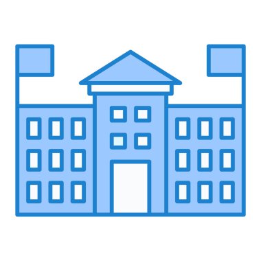 Bina. Web simgesi vektör illüstrasyonu