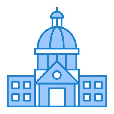 Bina. Web simgesi vektör illüstrasyonu