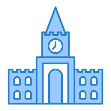 Kule. Web simgesi vektör illüstrasyonu