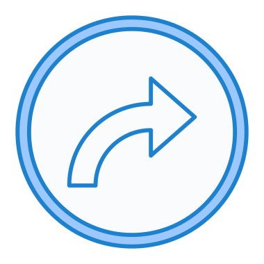 Eğilim biçimi izole edilmiş arkaplanda ok simgesi