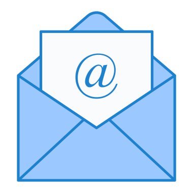 E- posta simgesi vektör illüstrasyonu