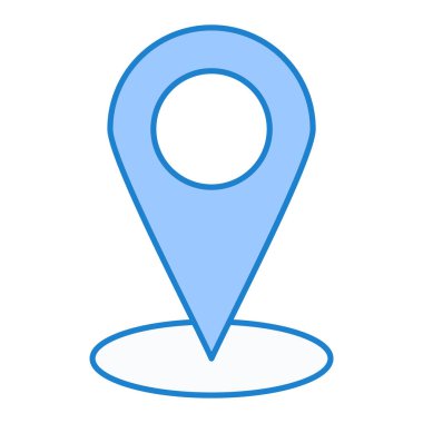 harita pin ikonu vektör illüstrasyonu