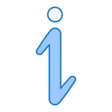 Tek simgenin vektör illüstrasyonu