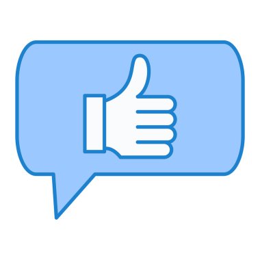 başparmak yukarı simgesi, vektör illüstrasyonu