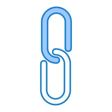 bağlantı simgesi. Zincir halka sembolü. İnce çizgi tasarımı. vektör illüstrasyonu