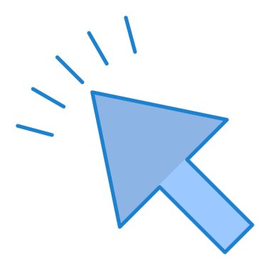 İmleç. Web simgesi basit illüstrasyon