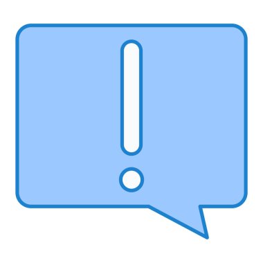 Ünlem işareti simgesi. vektör illüstrasyonu