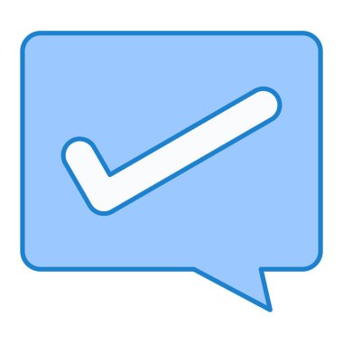 konuşma balonu simgesi, vektör illüstrasyonu