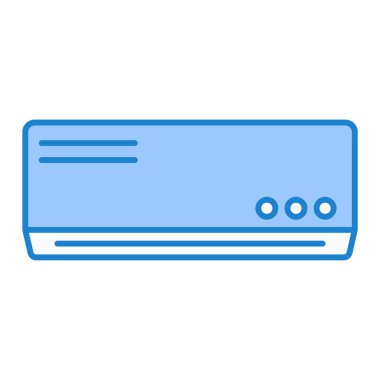 Klima ikonu. Web için mikrodalga ısıtıcı vektör simgelerinin özet çizimi