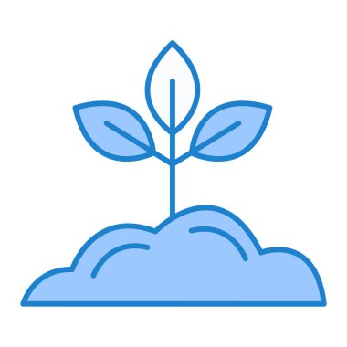 Yapraklı bitki vektör illüstrasyon tasarımı