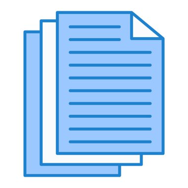 Belge. Web simgesi basit illüstrasyon