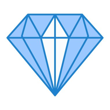 Elmas simgesi vektör illüstrasyonu