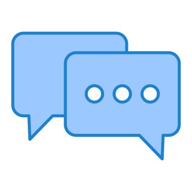 Sohbet kabarcığı vektör illüstrasyonu