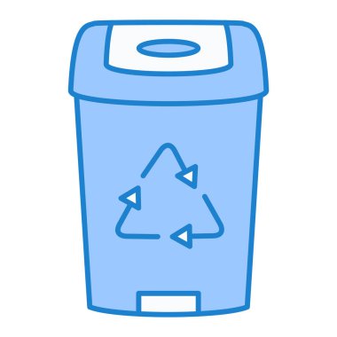 Çöp kutusu simgesinin vektör illüstrasyonu