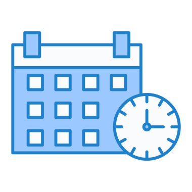 Takvim simgesi vektör illüstrasyonu