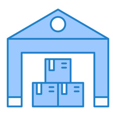 Depo simgesi vektör illüstrasyonu