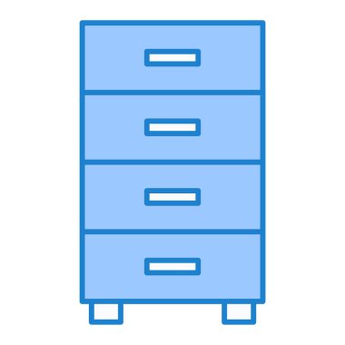 Kabine ikonu vektör illüstrasyonu